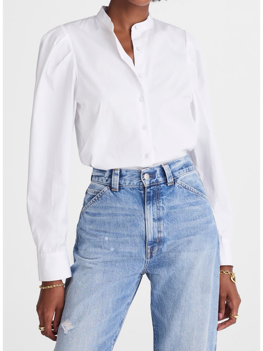 Madewell Puff Sleeve Button up shirt Sz. XS